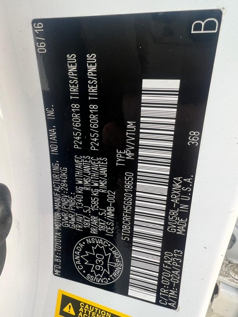 2016 Toyota Highlander