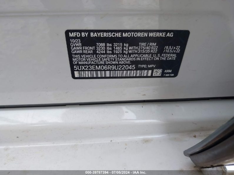 2023 BMW X7 XDRIVE40I